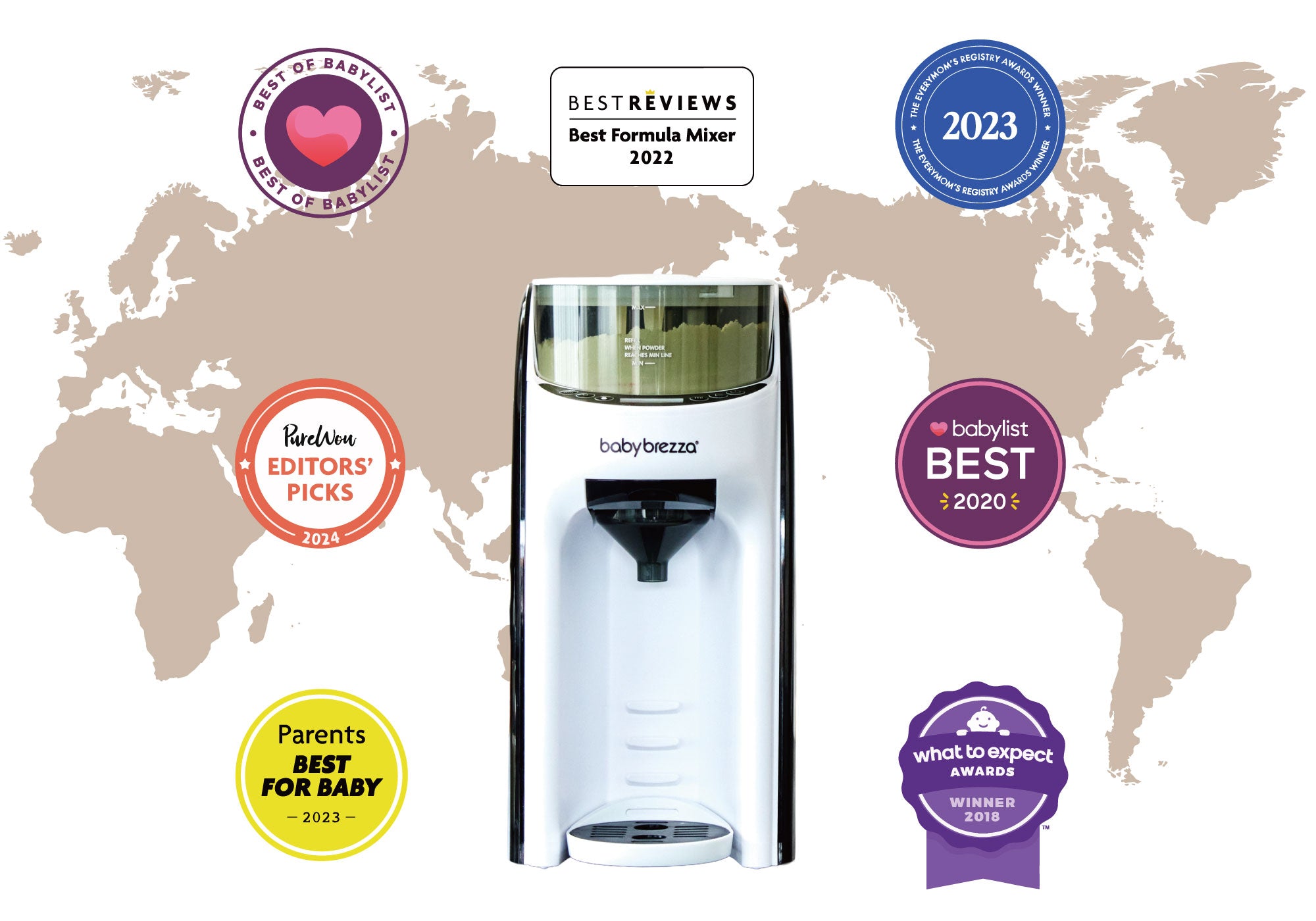 Baby Brezza 自動ミルク調乳器 | 安心・時短・夜間授乳サポートに最適